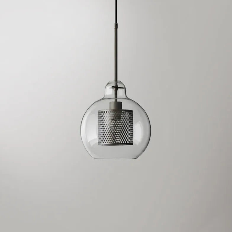 Bedside Pendant Light For Bedroom Oneal Metal & Glass