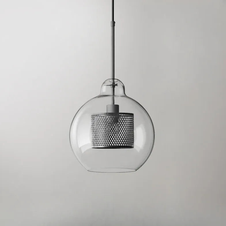 Bedside Pendant Light For Bedroom Oneal Metal & Glass