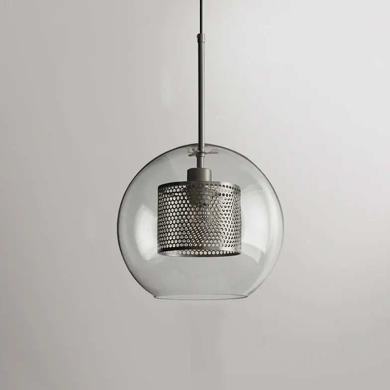 Bedside Pendant Light For Bedroom Oneal Metal & Glass