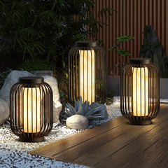 Brown Floor Lamp & Lanterns Orr Metal Led Ip65 Outdoor