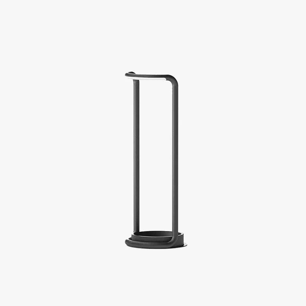 Black Portable & Rechargeable Light Rectangular Orr Metal & Acrylic Warm White Led Ip65 Outdoor