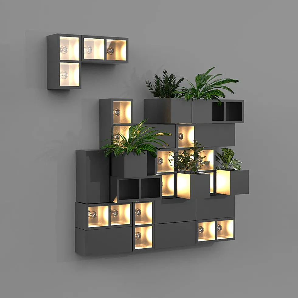 außenwandleuchte led ip65 elegante cube design für außen