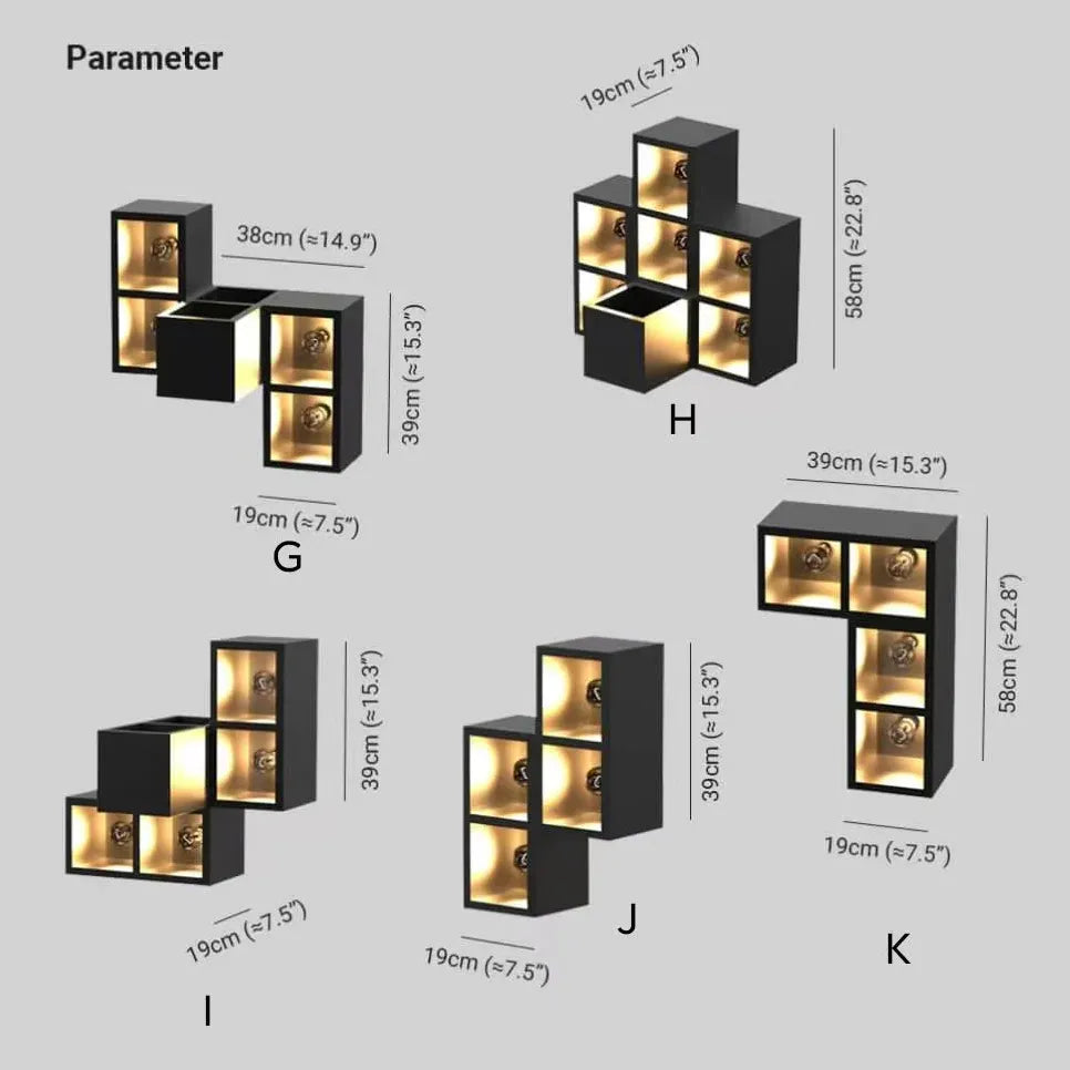 außenwandleuchte led ip65 elegante cube design für außen