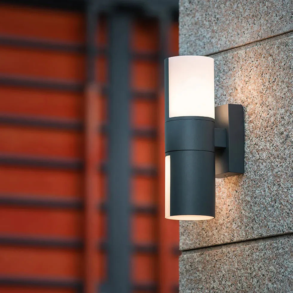 Black Up & Down Light Orr Metal & Acrylic Led Ip65