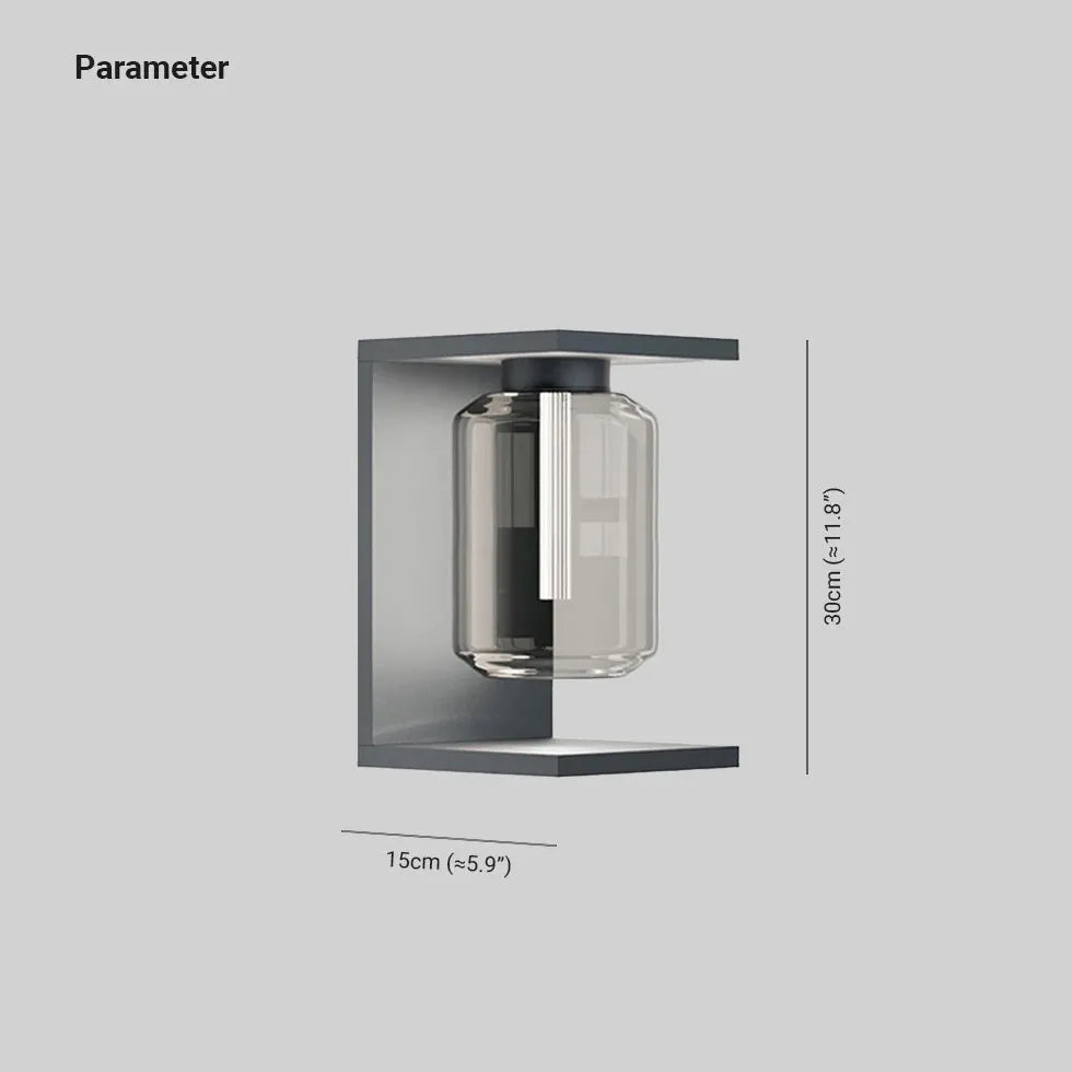 wandleuchte glas modern stilvolle beleuchtung für außen