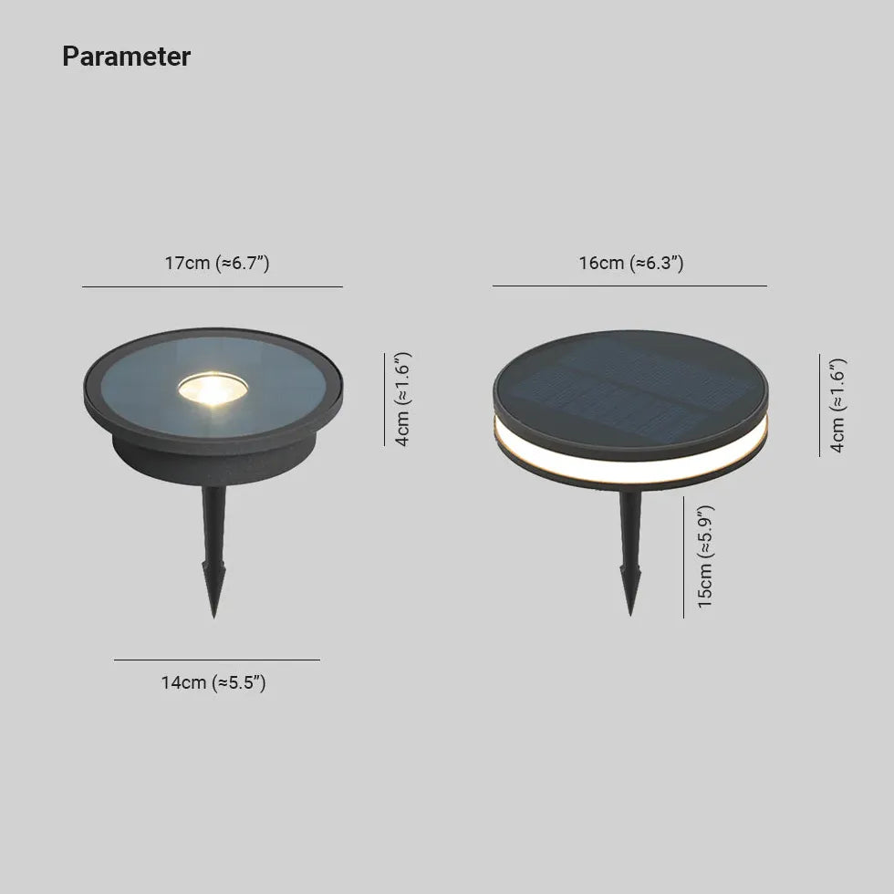 Black Stake Light Orr Metal & Acrylic Solar Outdoor Led Ip65