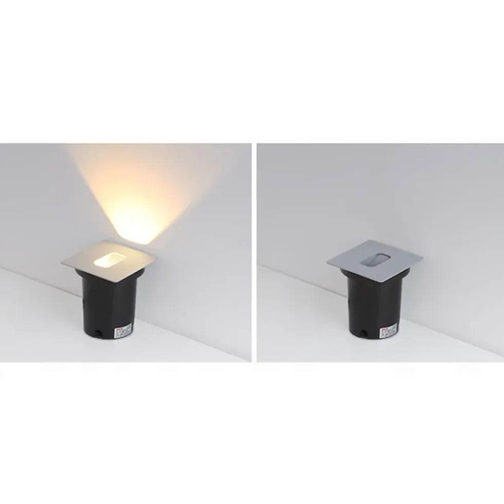 Black Tile & Brick Light Square Orr Metal & Acrylic Outdoor Ip65