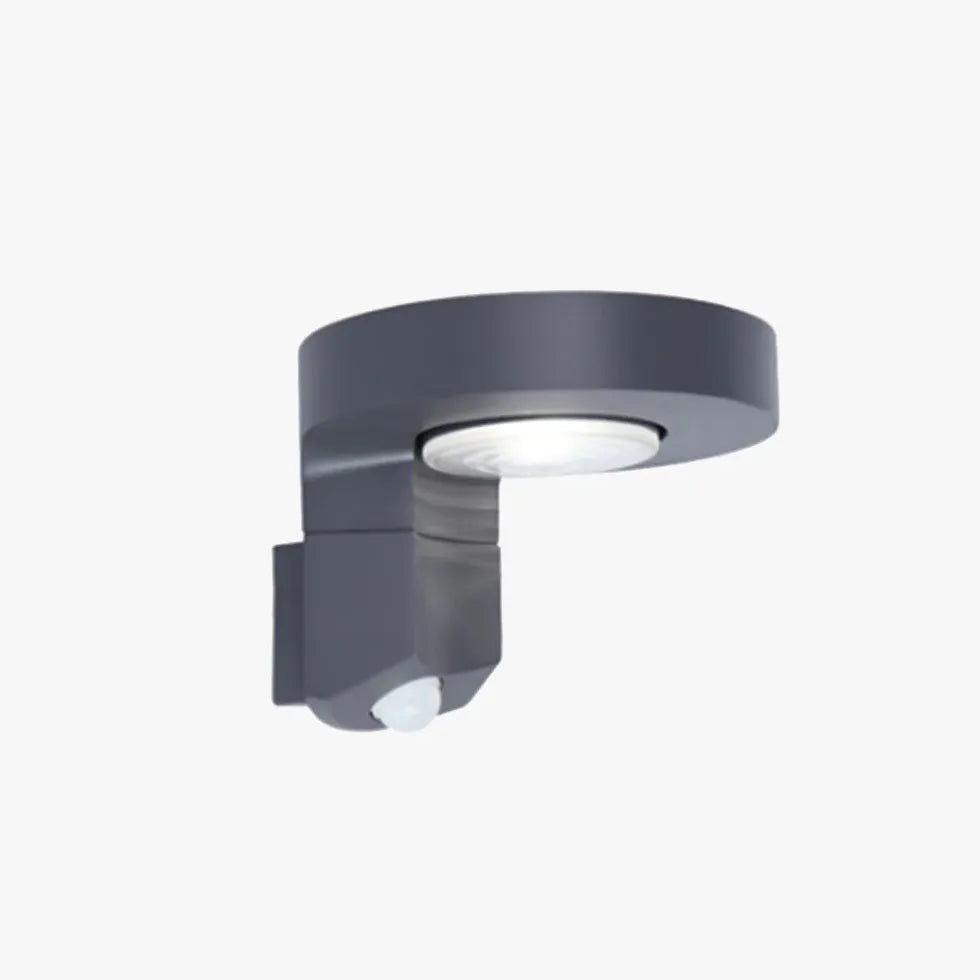 Black Security Light Round Orr Metal Ip65 Led