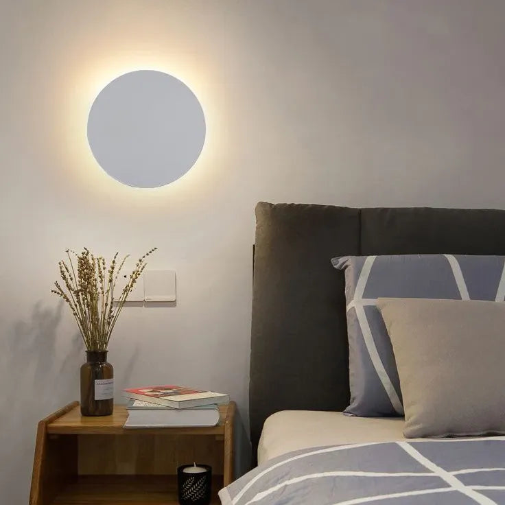 Flush Wall Light For Bedroom Round Orr Metal Led Warm White Ip20