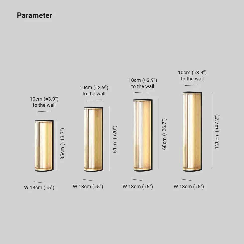 Aussenwandleuchte LED stilvolle Glas moderne Beleuchtung