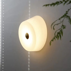 Gold Flush Wall Light For Bedroom Orr Metal Led