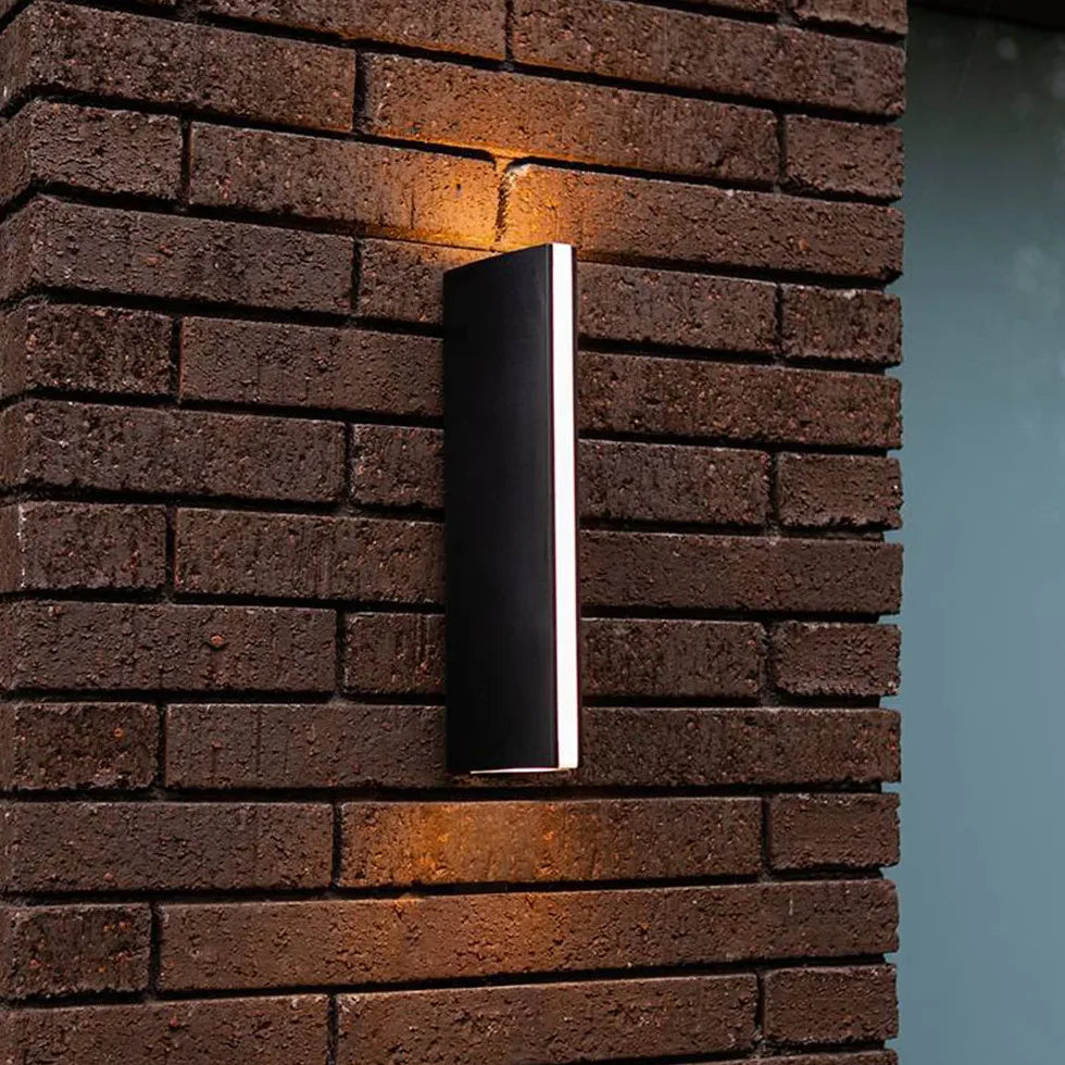 Black Outdoor Wall Light Orr Metal Ip65 Warm White Outdoor