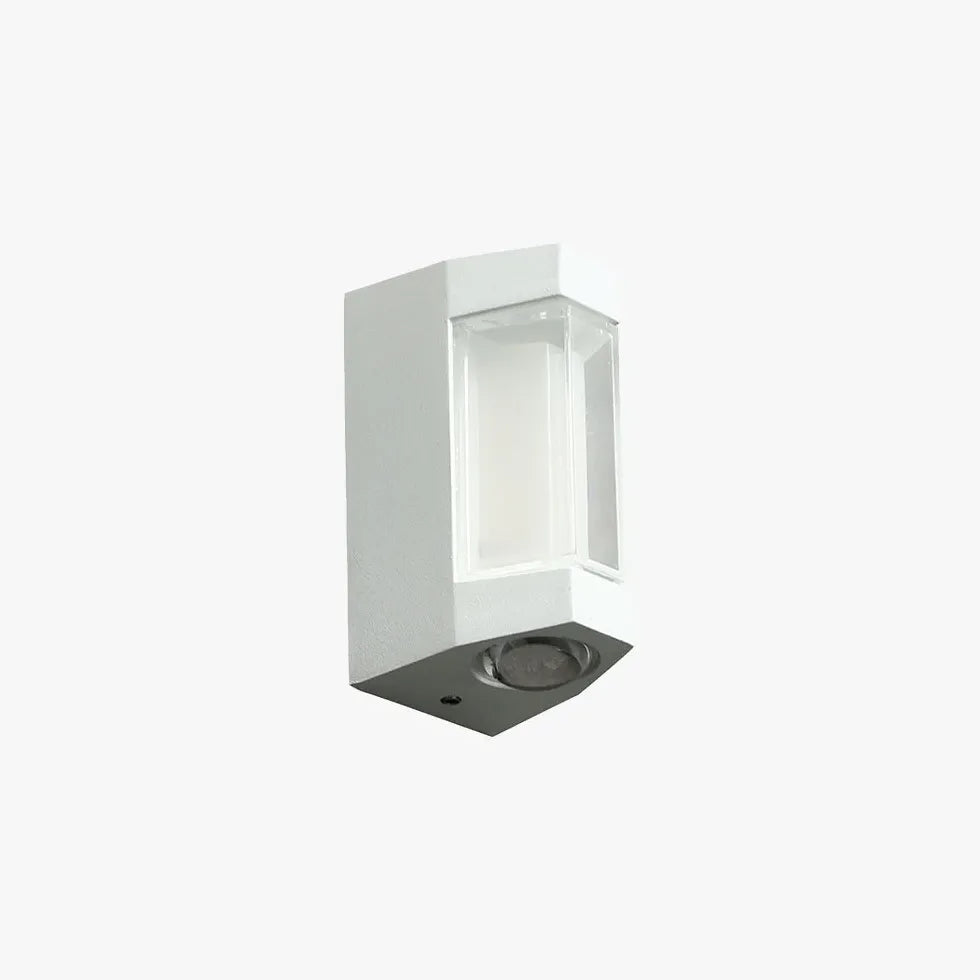 Black Up & Down Light Orr Metal Warm White Ip65 Outdoor