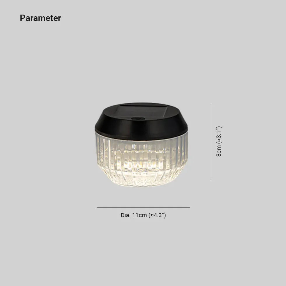 White Portable & Rechargeable Light Round Orr Acrylic Led Ip65