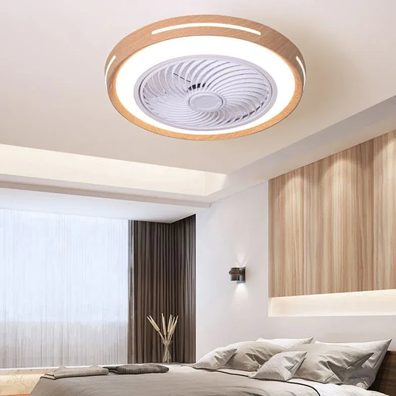 Ceiling Fan With Light For Bedroom Ozawa Metal & Acrylic Dimmable