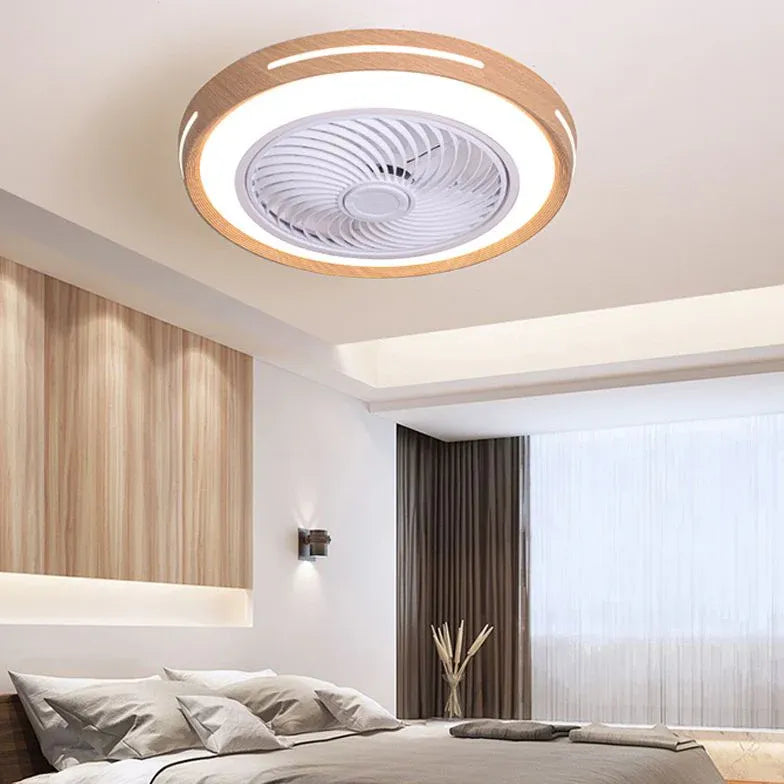 Ceiling Fan With Light For Bedroom Ozawa Metal & Acrylic Dimmable