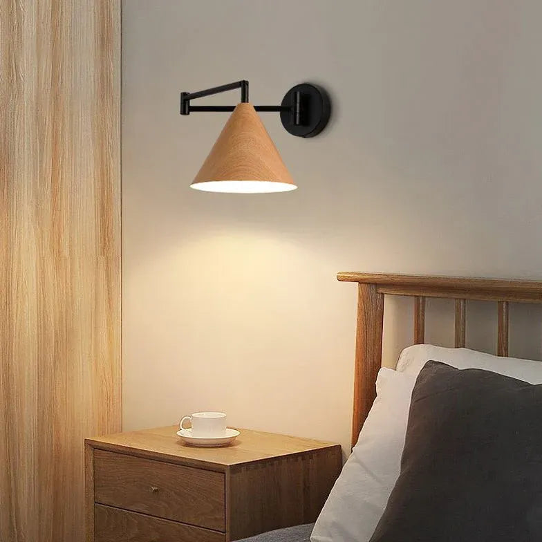 Single Arm Wall Light For Bedroom Cone Ozawa Metal Led Ip20