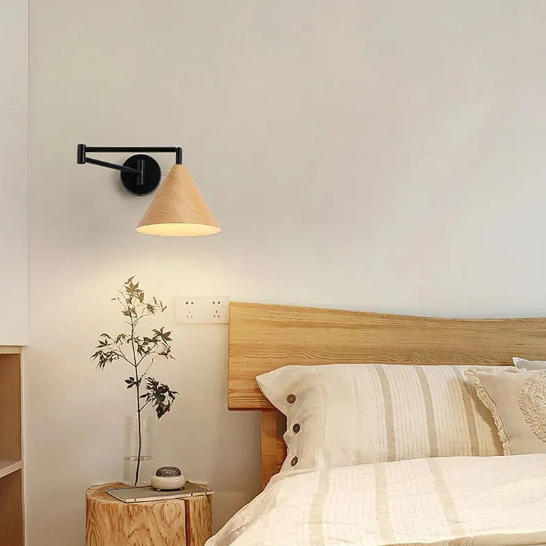 Single Arm Wall Light For Bedroom Cone Ozawa Metal Led Ip20