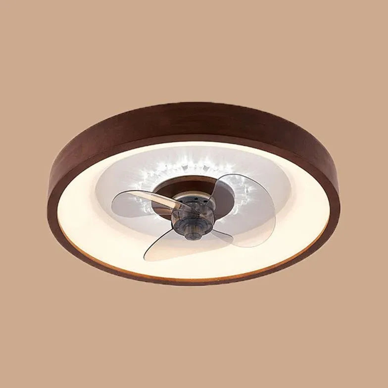 Ceiling Fan With Light For Bedroom Ozawa Wood Dimmable Led