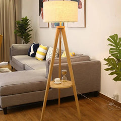 Tripod Floor Lamp For Bedroom Triangle Ozawa Wood Plug Led Ip20