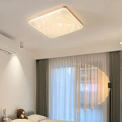 White Low Ceiling Light For Bedroom Wood Ip20