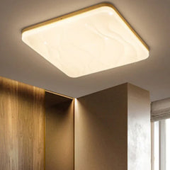 White Low Ceiling Light For Bedroom Wood Ip20