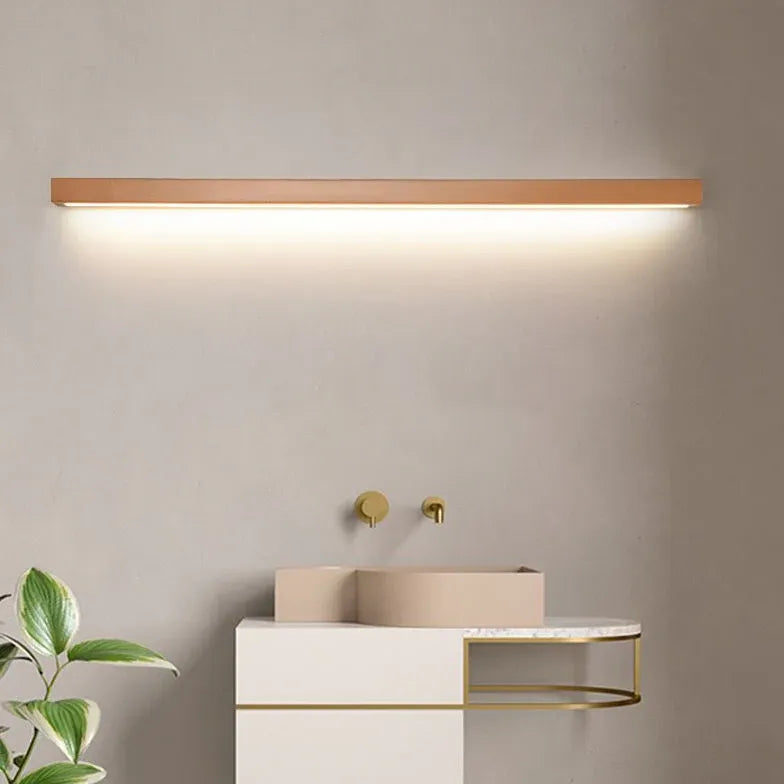 Mirror Light For Bathroom Linear Ozawa Wood Led