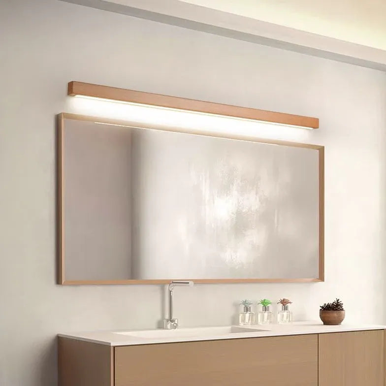 Mirror Light For Bathroom Linear Ozawa Wood Led