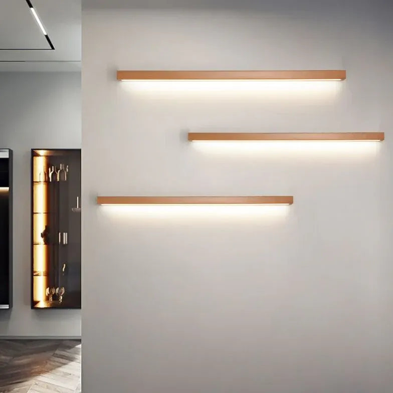 Mirror Light For Bathroom Linear Ozawa Wood Led