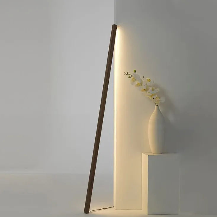 Floor Lamp For Bedroom Linear Ozawa Wood Plug Ip20