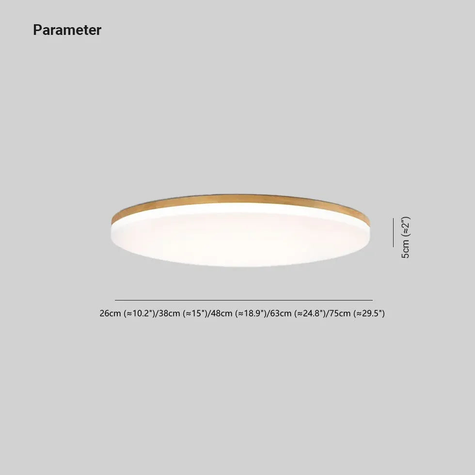 Low Ceiling Light For Bedroom Round Ozawa Wood Led Ip20 Warm White