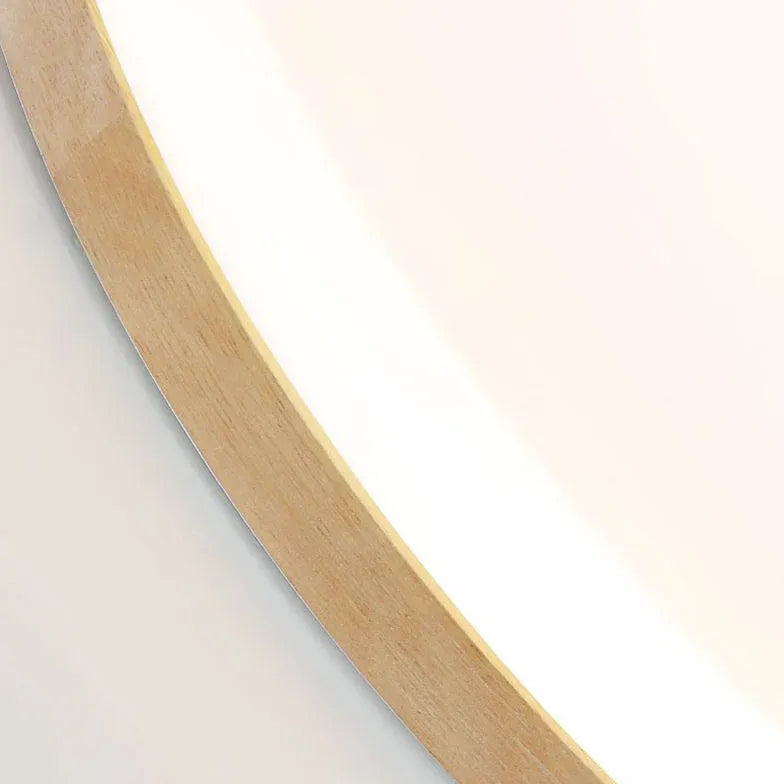 Low Ceiling Light For Bedroom Round Ozawa Wood Led Ip20 Warm White