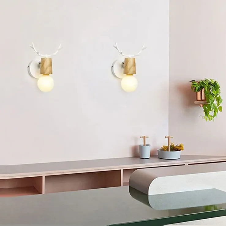 Single Arm Wall Light For Bathroom Ozawa Wood Ip44 Led