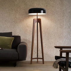 Black Tripod Floor Lamp For Study Room Ozawa Wood