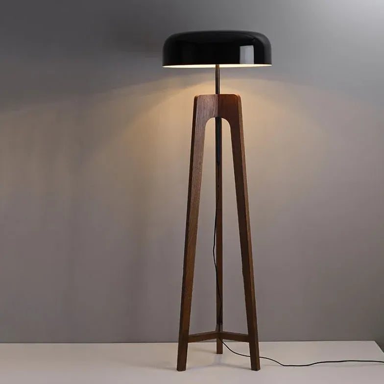 Black Tripod Floor Lamp For Study Room Ozawa Wood