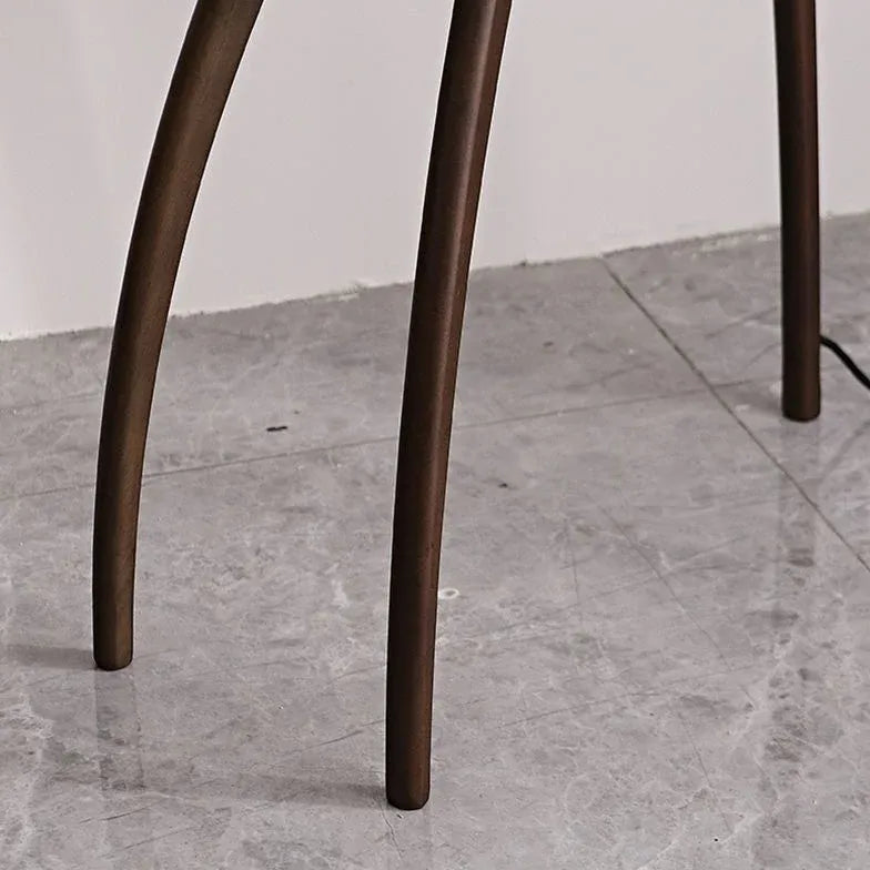 Brown Tripod Floor Lamp For Study Room Ozawa Wood Plug