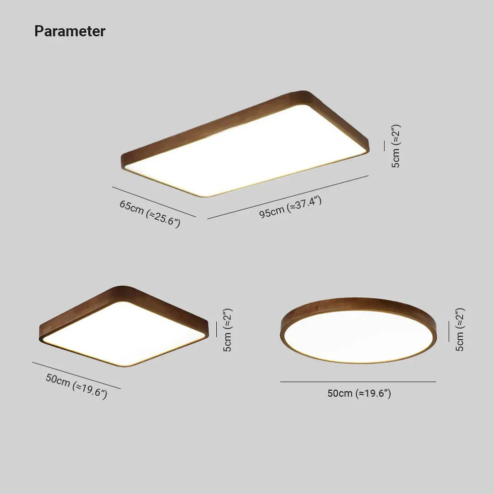 Led Ceiling Light For Study Room Wood Ip20