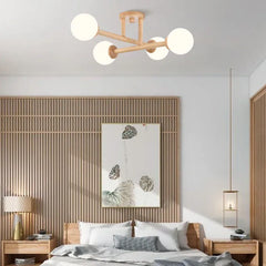 Semi-flush Light For Bedroom Ozawa Wood