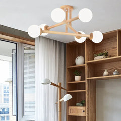 Semi-flush Light For Bedroom Ozawa Wood