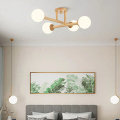 Semi-flush Light For Bedroom Ozawa Wood