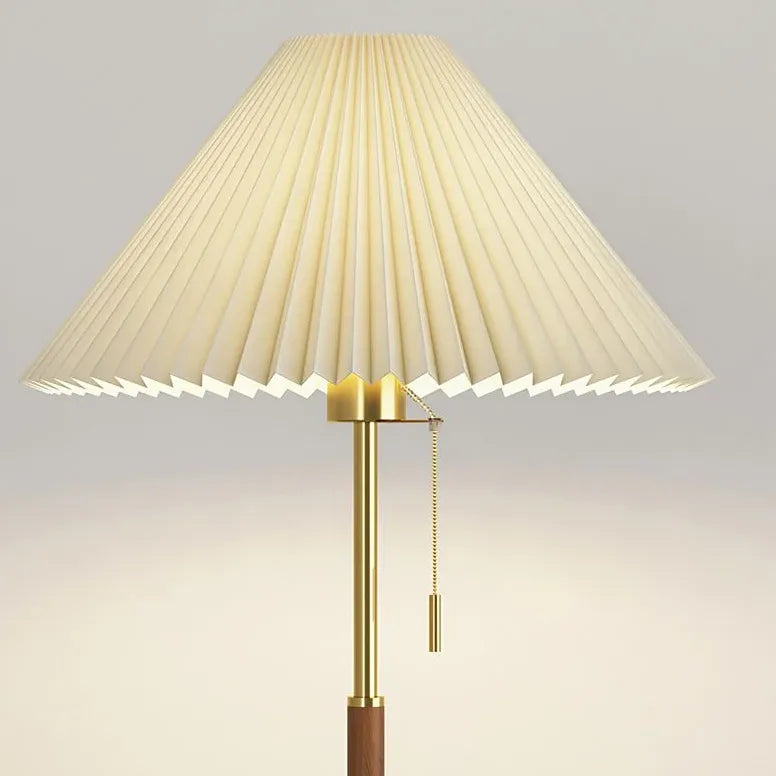 Floor Lamp For Bedroom Ozawa Metal & Fabric Plug