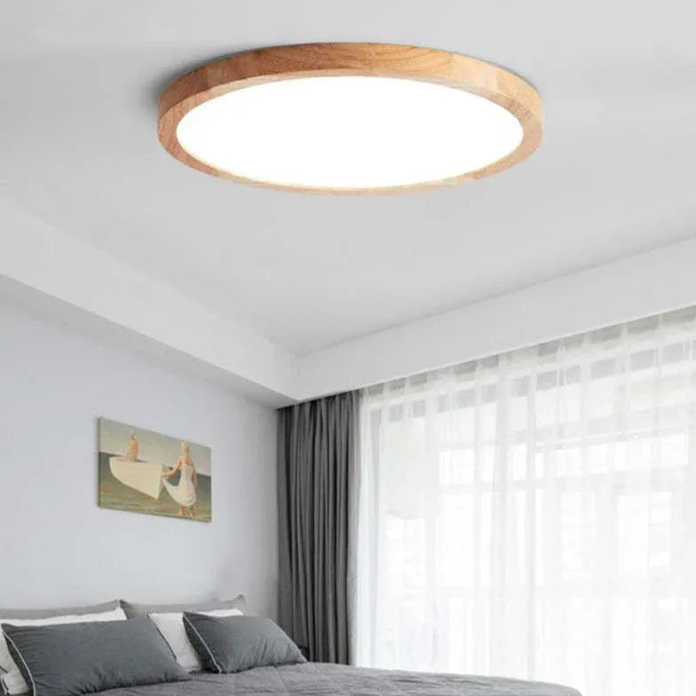 LED Deckenleuchte dimmbar flach in rundem modernen Design