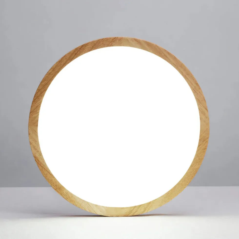 Flush Light For Bedroom Round Ozawa Wood