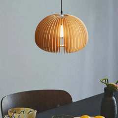 Light Single Pendant For Living Room Ozawa Metal & Wood Led Ip20