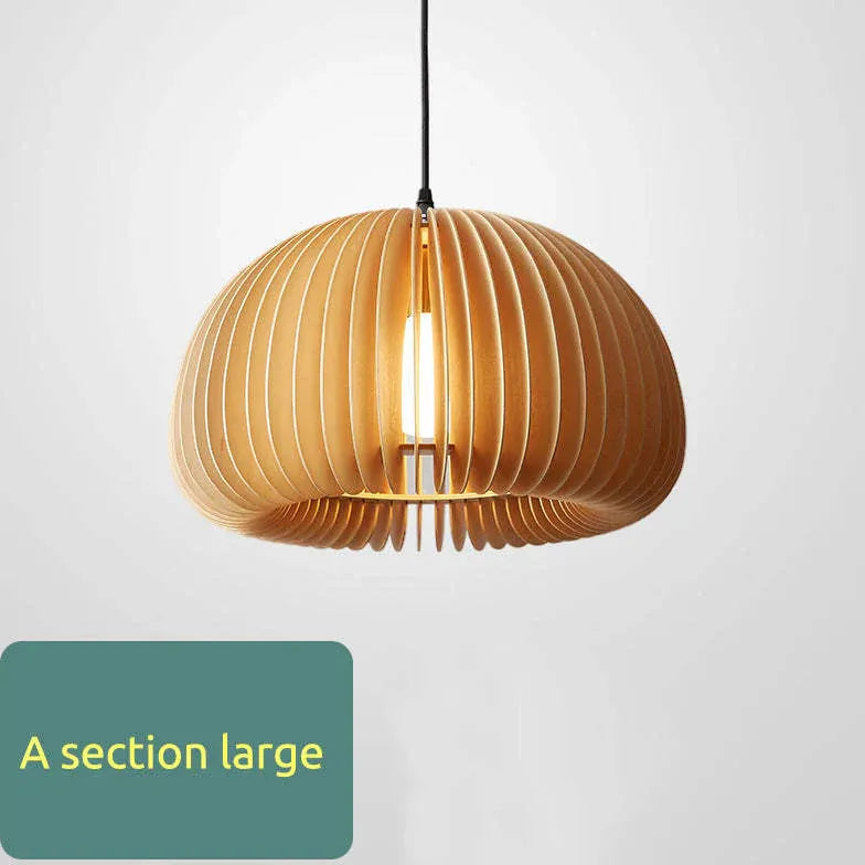 Light Single Pendant For Living Room Ozawa Metal & Wood Led Ip20