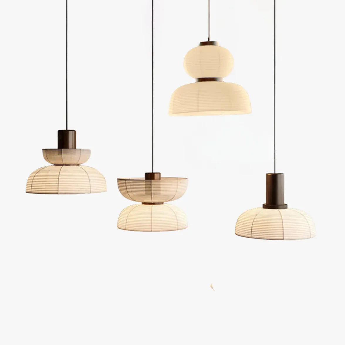 Light Single Pendant For Bedroom Ren__e Metal & Fabric Led