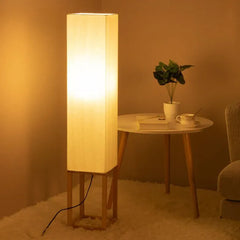 Floor Lamp For Study Room Rectangular Ozawa Wood Ip20