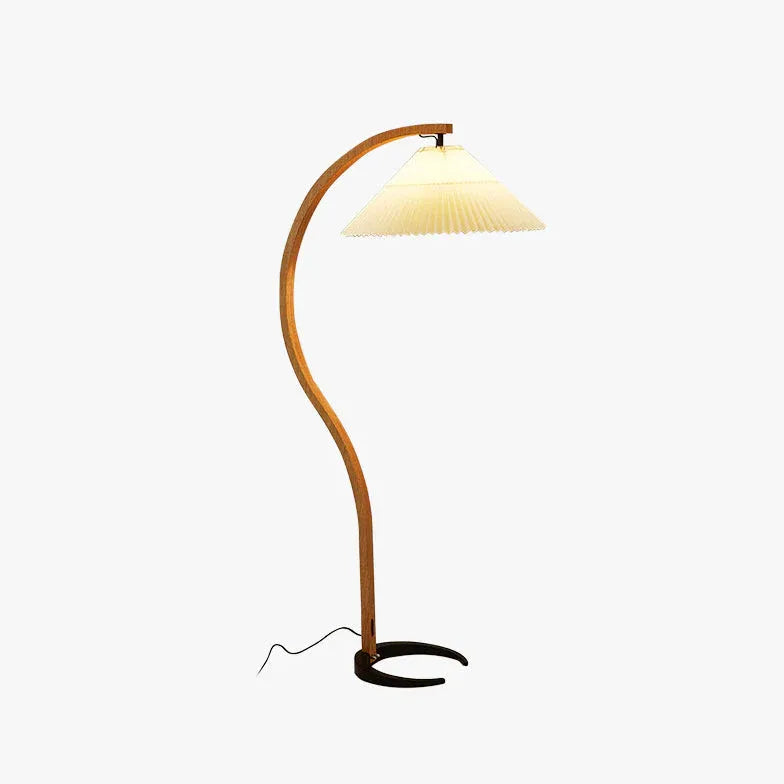 Floor Lamp For Bedroom Ozawa Metal & Fabric Ip20 Plug Warm White