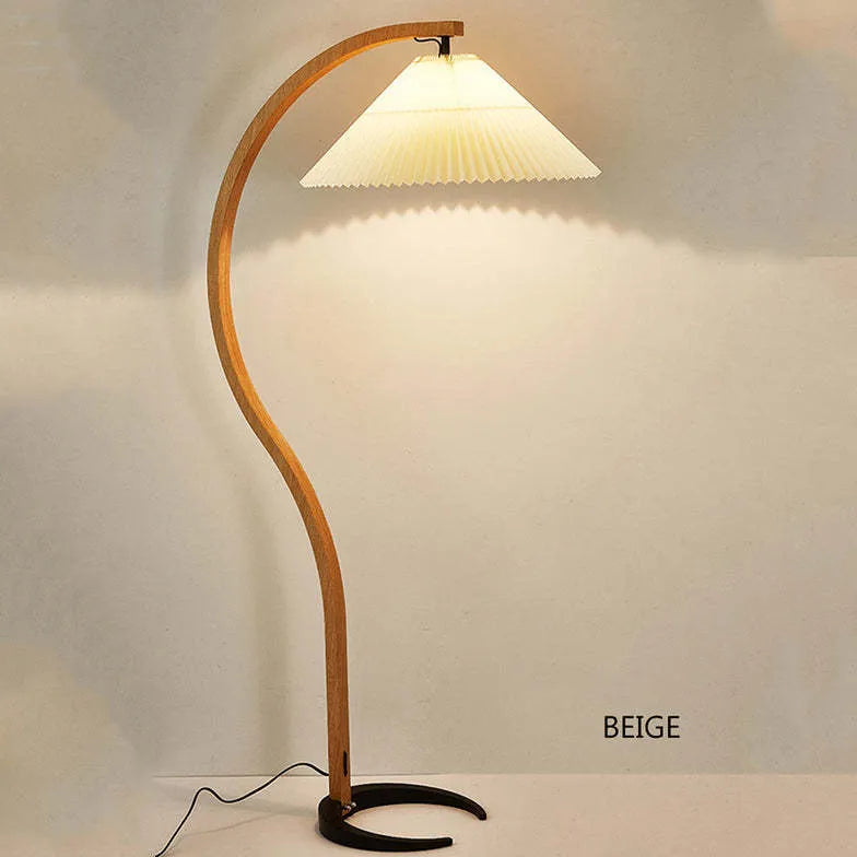 Floor Lamp For Bedroom Ozawa Metal & Fabric Ip20 Plug Warm White