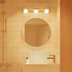 Multi Arm Wall Light For Bathroom Ozawa Wood Ip44 Led